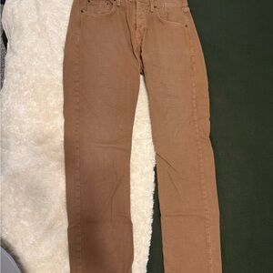 Rag & Bone Tan Slim Straight-Leg denim pants 34
